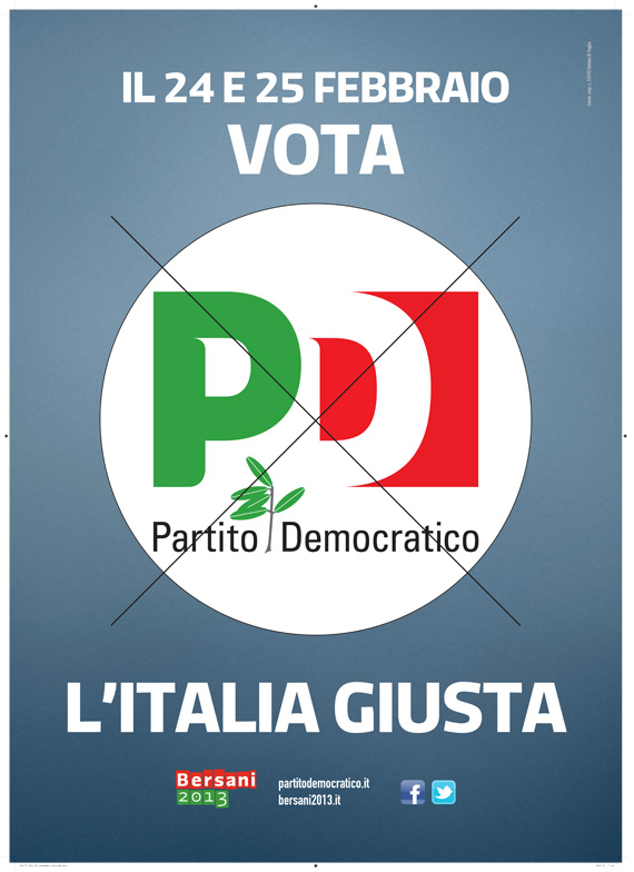 Il 24 e 25 febbraio io scelgo l’Italia giusta e voto PD.